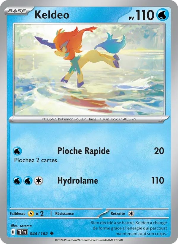 Keldeo 044/162 - Forces Temporelles - Pokémon JCC