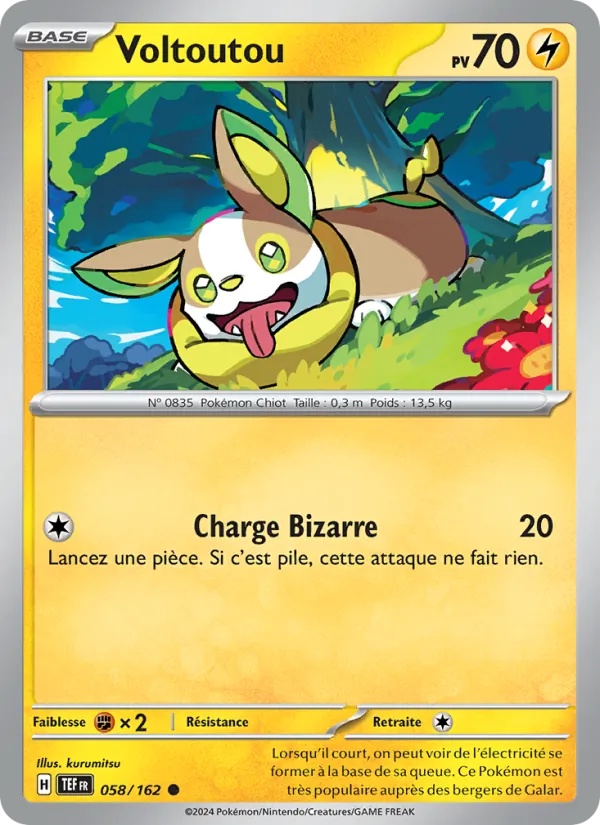 Voltoutou 058/162 - Forces Temporelles - Pokémon JCC