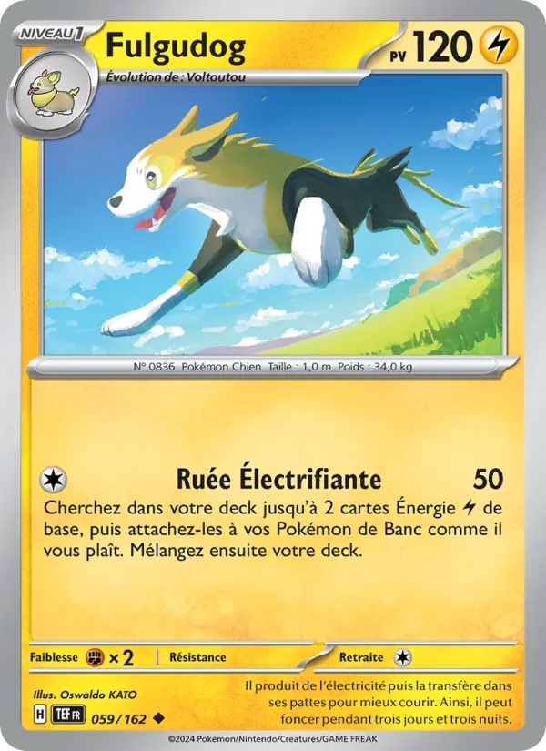 Fulgudog 059/162 - Forces Temporelles - Pokémon JCC