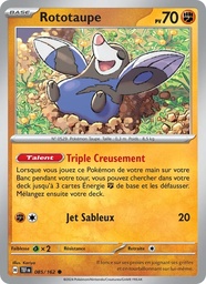 Rototaupe 085/162 - Forces Temporelles - Pokémon JCC