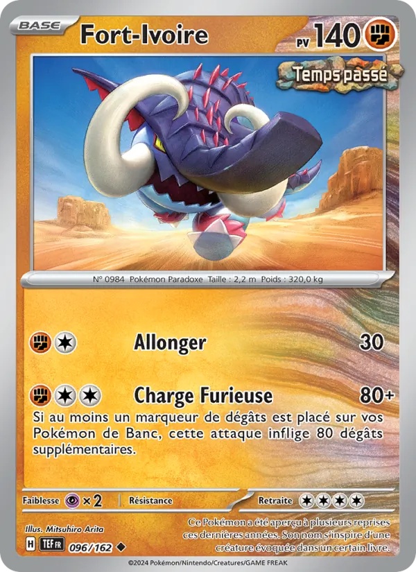 Fort-Ivoire 096/162 - Forces Temporelles - Pokémon JCC