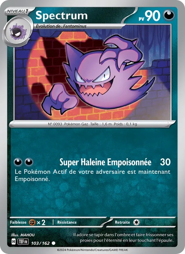 Spectrum 103/162 - Forces Temporelles - Pokémon JCC