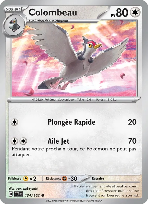 Colombeau 134/162 - Forces Temporelles - Pokémon JCC