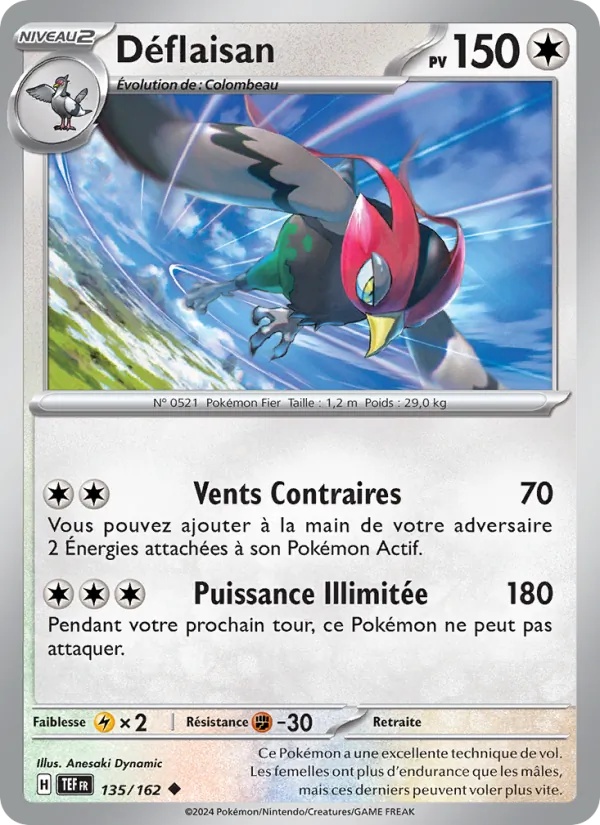 Déflaisan 135/162 - Forces Temporelles - Pokémon JCC