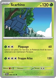 Scarhino 008/167 - Mascarade Crépusculaire - Pokémon JCC