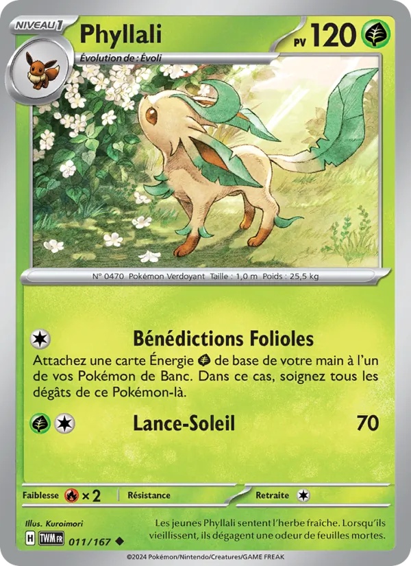 Phyllali 011/167 - Mascarade Crépusculaire - Pokémon JCC