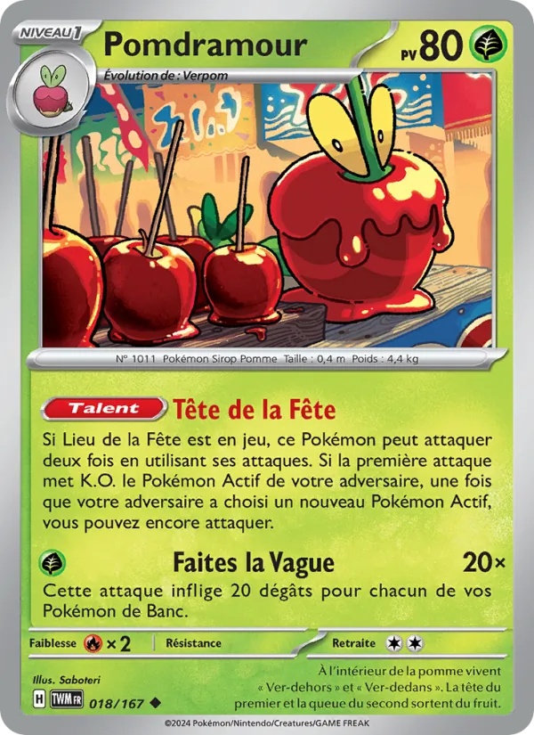 Pomdramour 018/167 - Mascarade Crépusculaire - Pokémon JCC