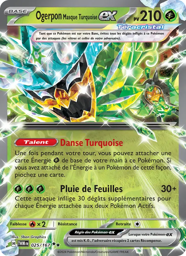 Ogerpon Masque Turquoise-ex (TWM 025)