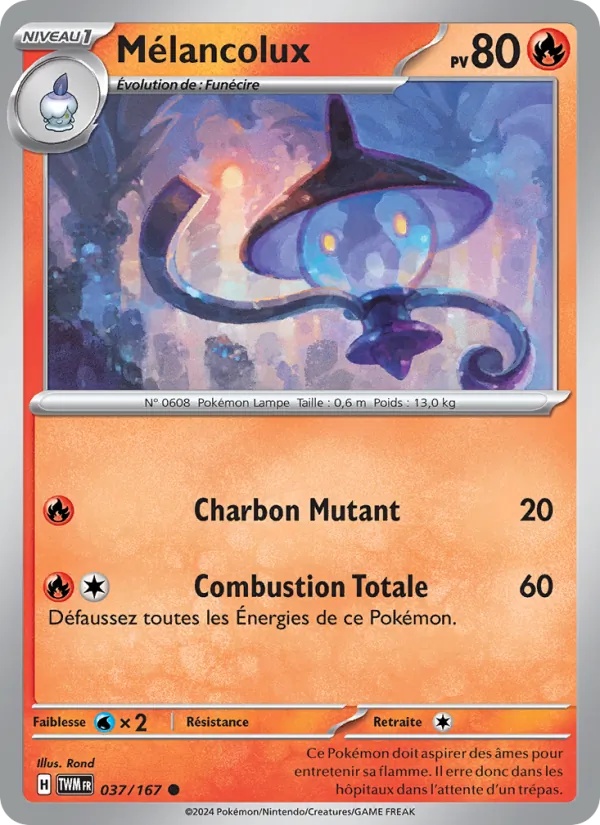Mélancolux 037/167 - Mascarade Crépusculaire - Pokémon JCC