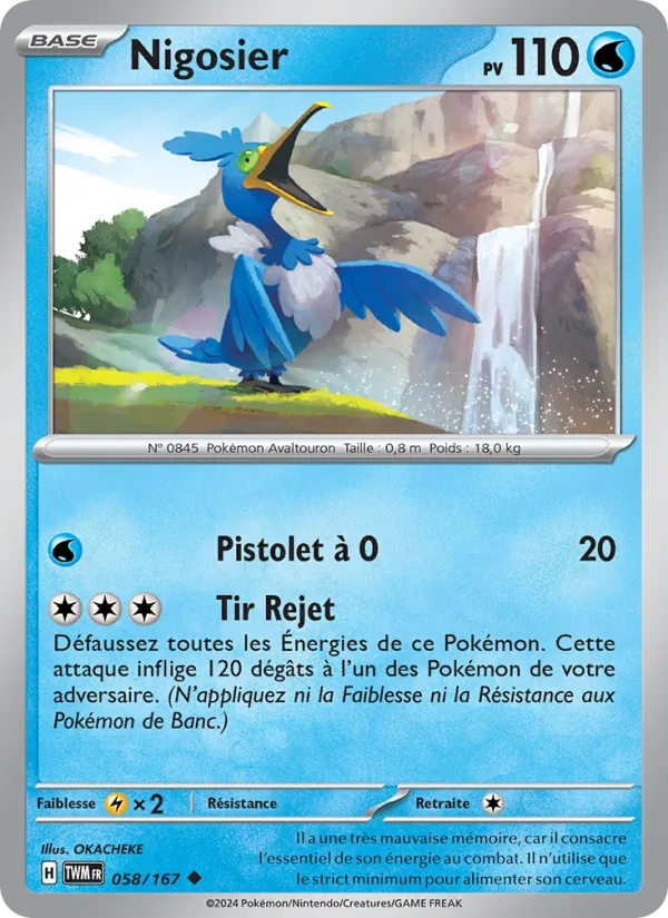 Nigosier 058/167 - Mascarade Crépusculaire - Pokémon JCC