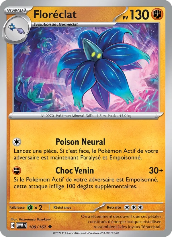 Floréclat 109/167 - Mascarade Crépusculaire - Pokémon JCC