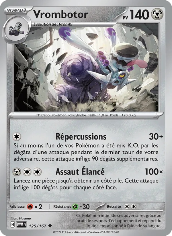 Vrombotor 125/167 - Mascarade Crépusculaire - Pokémon JCC