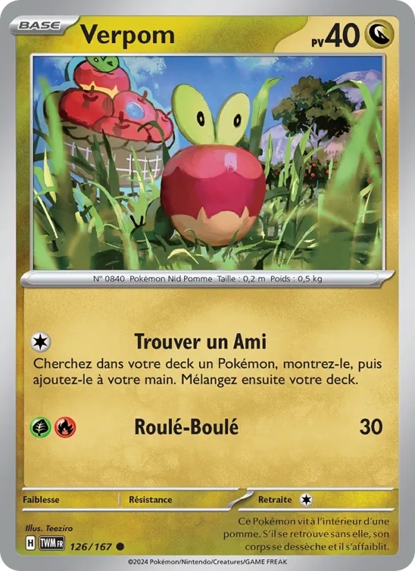 Verpom 126/167 - Mascarade Crépusculaire - Pokémon JCC
