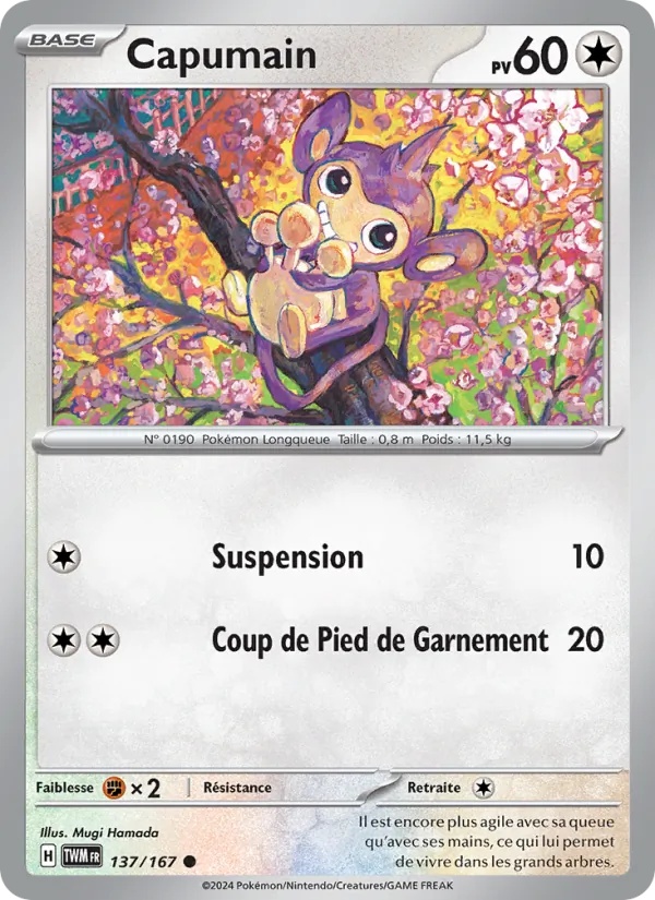 Capumain 137/167 - Mascarade Crépusculaire - Pokémon JCC
