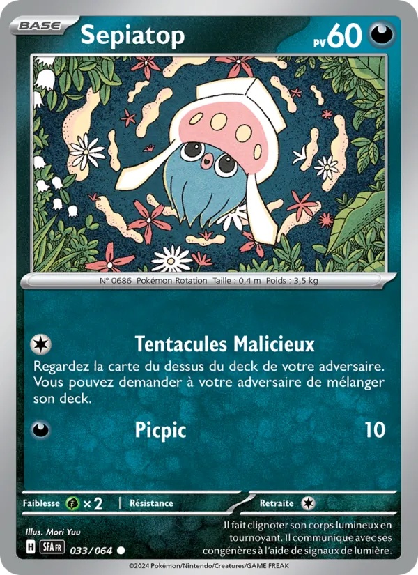 Sepiatop 033/64 - Fable Nébuleuse - Pokémon JCC