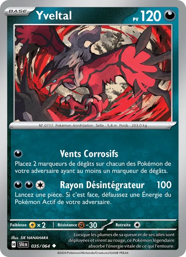 Yveltal 035/64 - Fable Nébuleuse - Pokémon JCC