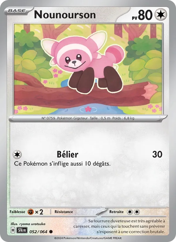 Nounourson 052/64 - Fable Nébuleuse - Pokémon JCC