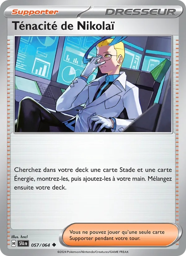 Ténacité de Nikolaï 057/64 - Fable Nébuleuse - Pokémon JCC