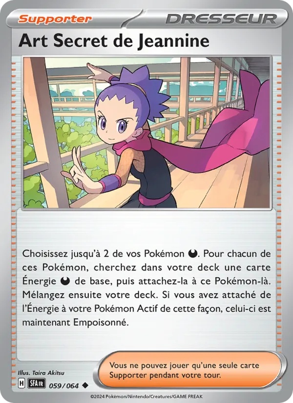 Art Secret de Jeannine 059/64 - Fable Nébuleuse - Pokémon JCC