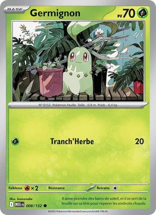 Germignon 008/132 - Méga-Évolution - Pokémon JCC