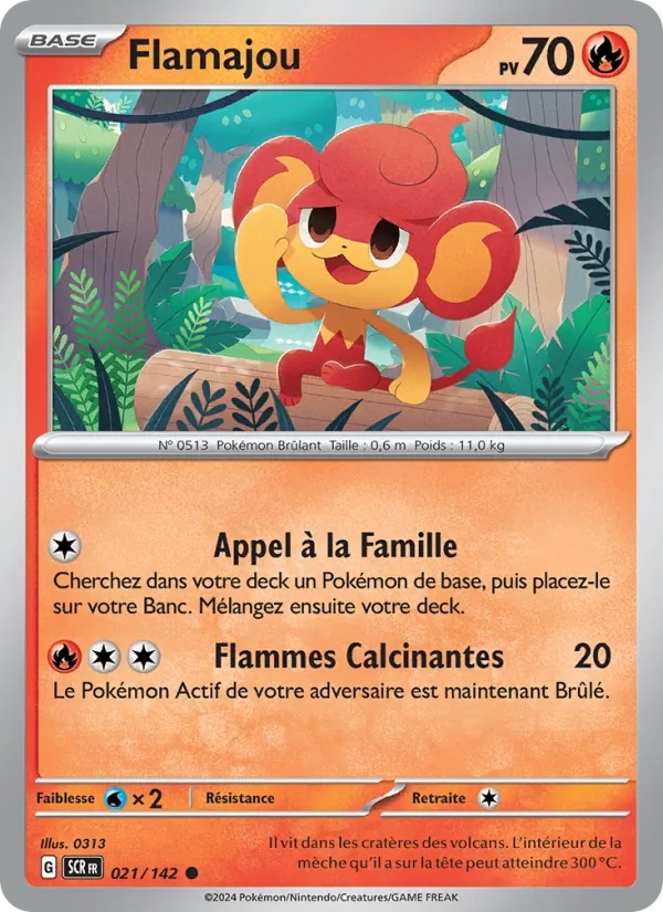 Flamajou 021/142 - Couronne Stellaire - Pokémon JCC