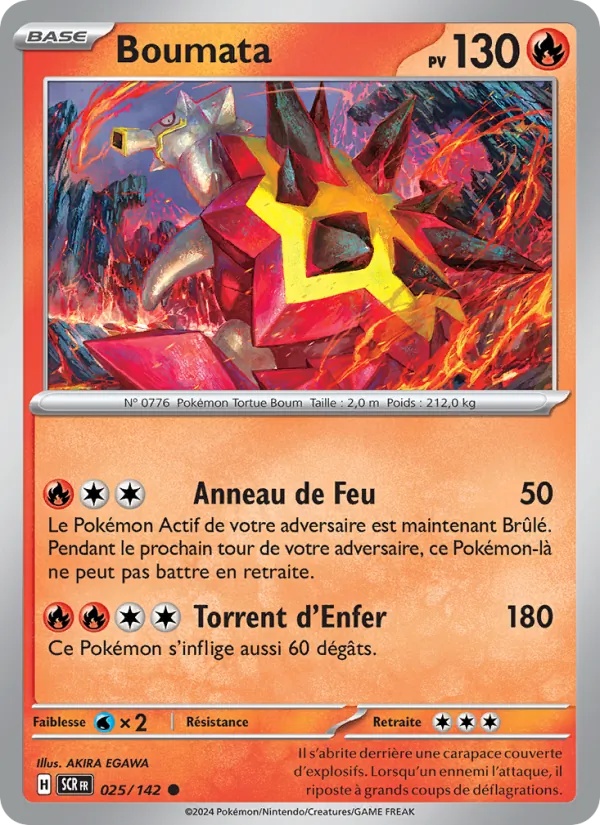 Boumata 025/142 - Couronne Stellaire - Pokémon JCC
