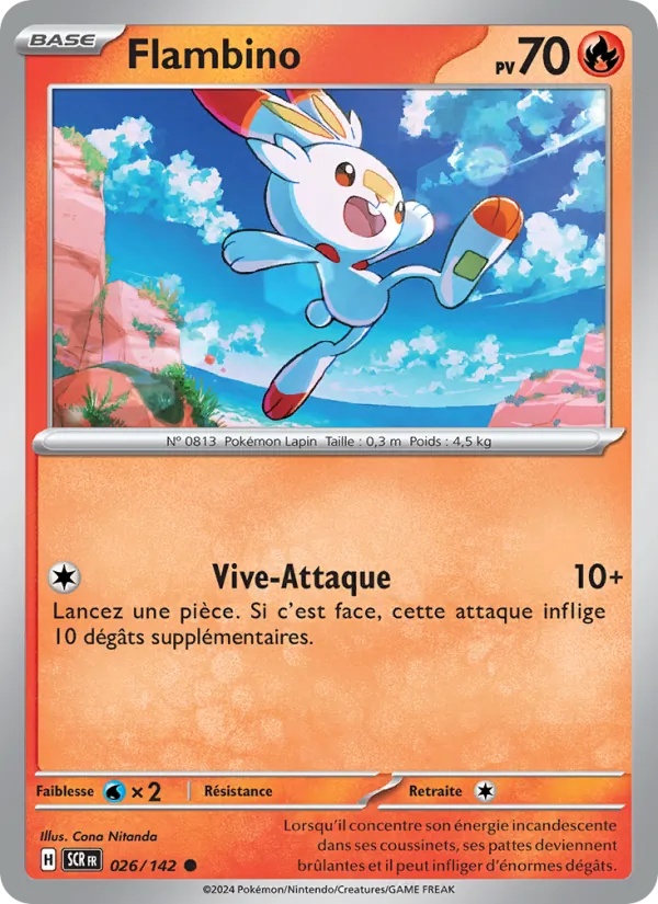 Flambino 026/142 - Couronne Stellaire - Pokémon JCC