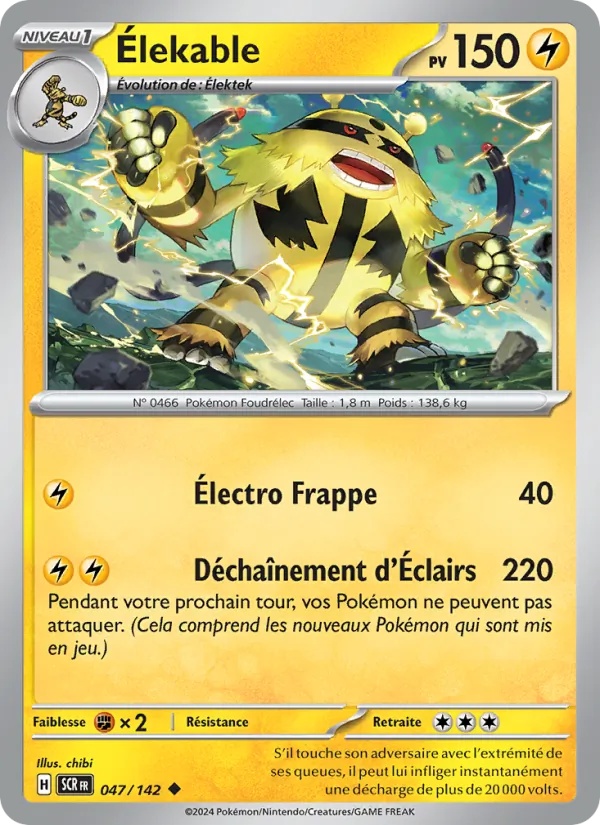 Élekable 047/142 - Couronne Stellaire - Pokémon JCC