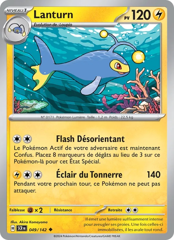 Lanturn 049/142 - Couronne Stellaire - Pokémon JCC