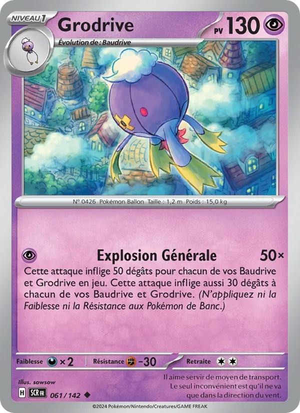 Grodrive 061/142 - Couronne Stellaire - Pokémon JCC