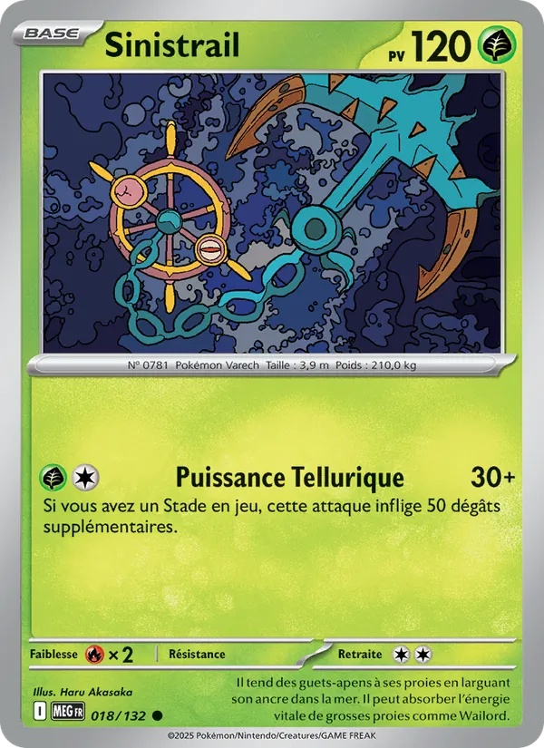 Sinistrail 018/132 - Méga-Évolution - Pokémon JCC