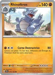 Rhinoféros 075/142 - Couronne Stellaire - Pokémon JCC