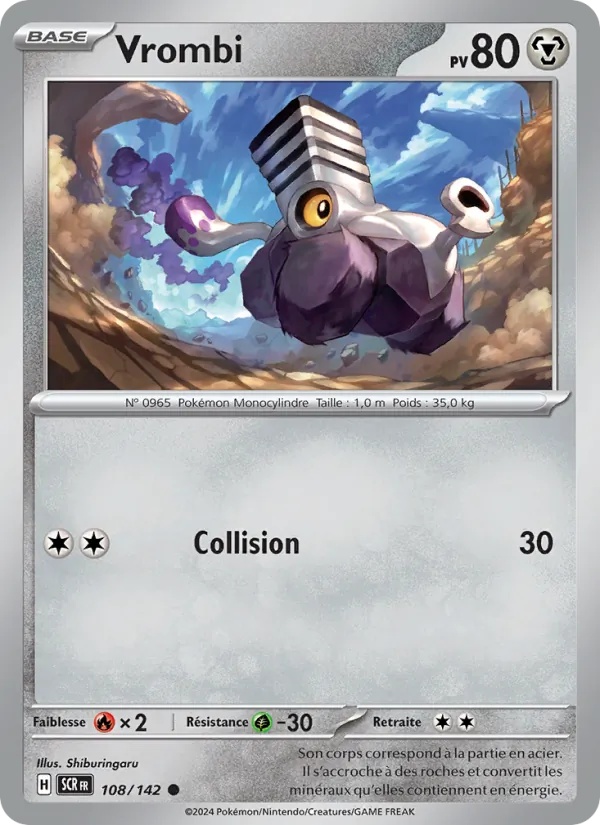 Vrombi 108/142 - Couronne Stellaire - Pokémon JCC
