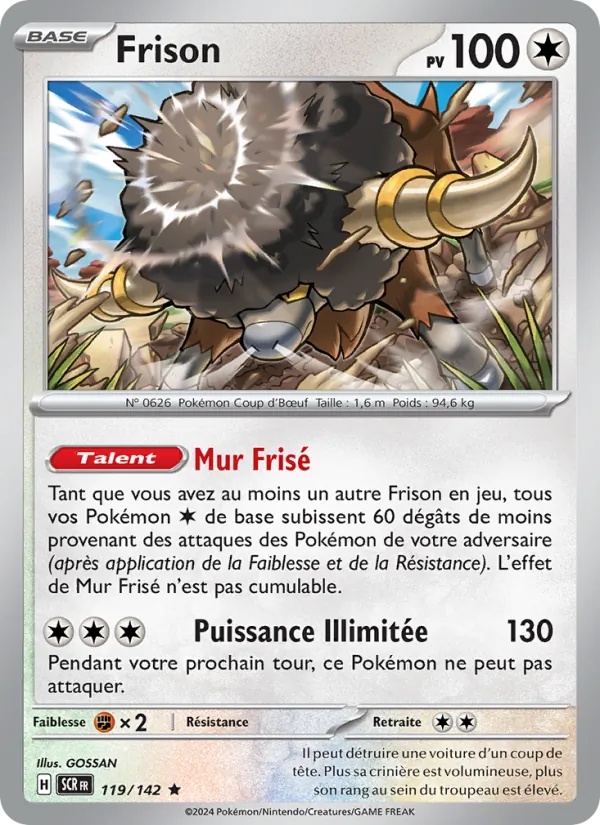Frison 119/142 - Couronne Stellaire - Pokémon JCC