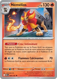 Némélios 024/132 - Méga-Évolution - Pokémon JCC