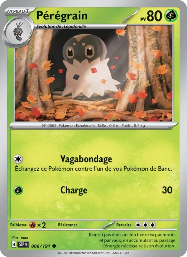 Pérégrain 006/191 - Étincelles Déferlantes - Pokémon JCC