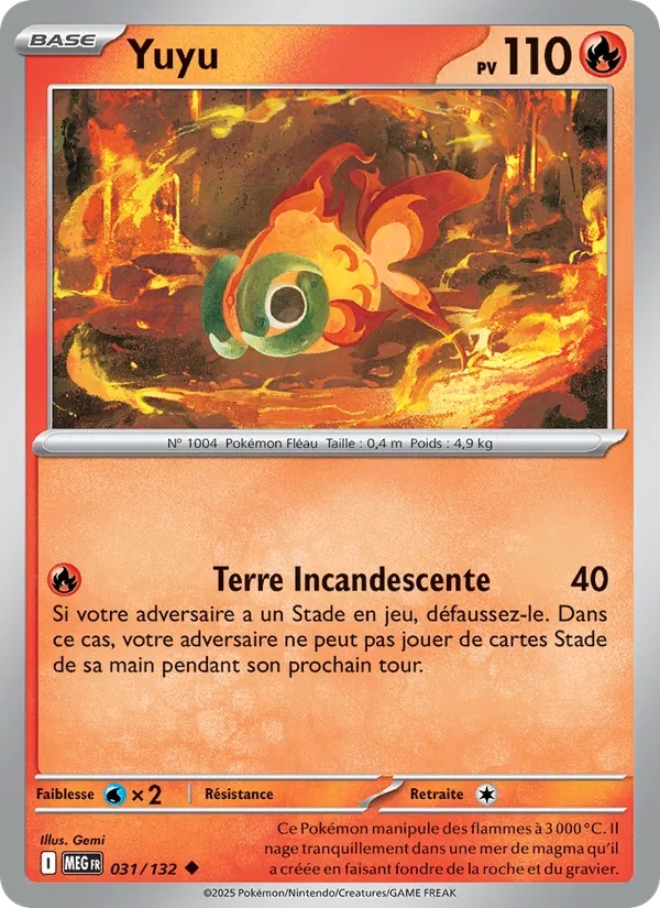 Yuyu 031/132 - Méga-Évolution - Pokémon JCC