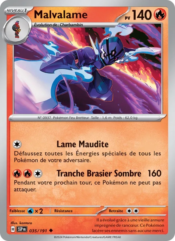Malvalame 035/191 - Étincelles Déferlantes - Pokémon JCC