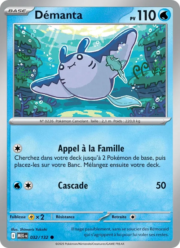 Démanta 032/132 - Méga-Évolution - Pokémon JCC