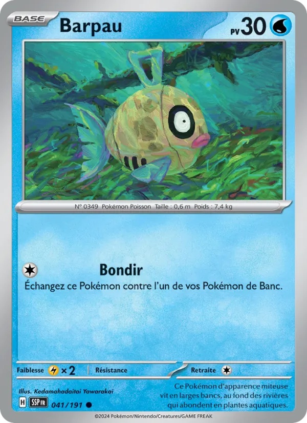 Barpau 041/191 - Étincelles Déferlantes - Pokémon JCC