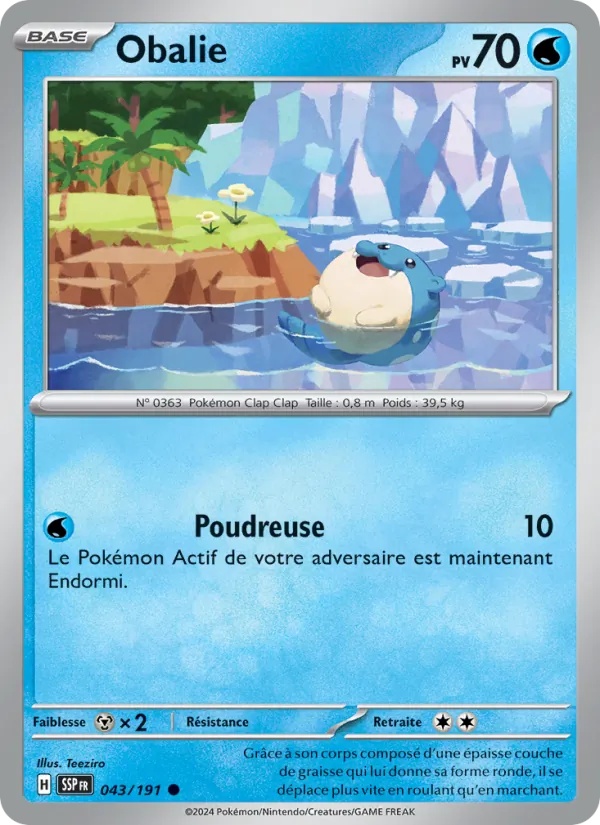 Obalie 043/191 - Étincelles Déferlantes - Pokémon JCC