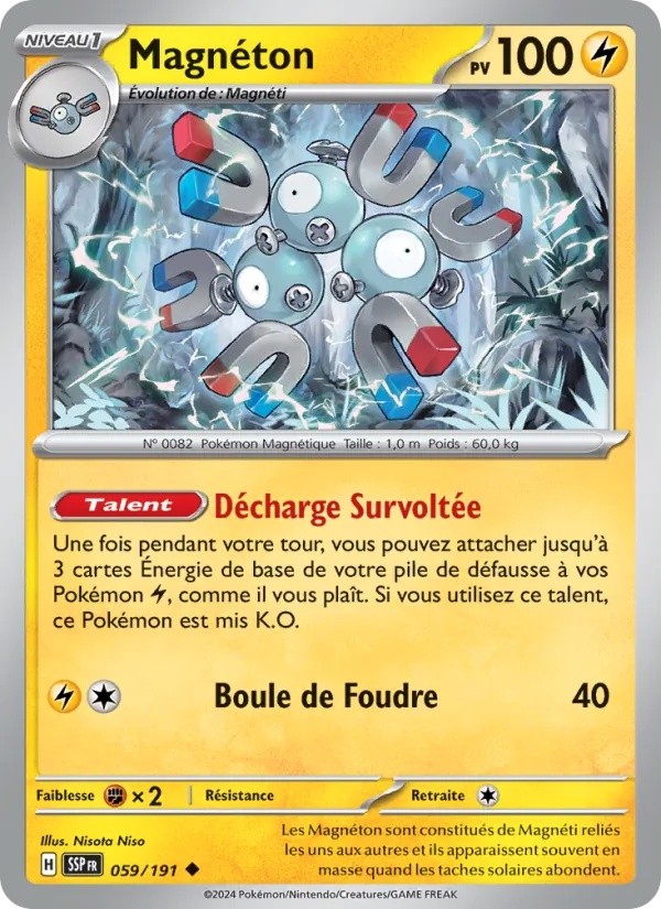 Magnéton 059/191 - Étincelles Déferlantes - Pokémon JCC