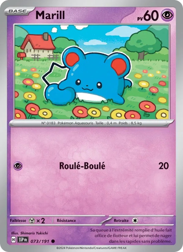 Marill 073/191 - Étincelles Déferlantes - Pokémon JCC