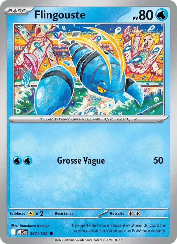 Flingouste 037/132 - Méga-Évolution - Pokémon JCC