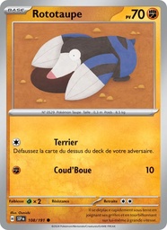 Rototaupe 108/191 - Étincelles Déferlantes - Pokémon JCC