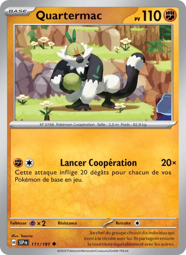Quartermac 111/191 - Étincelles Déferlantes - Pokémon JCC