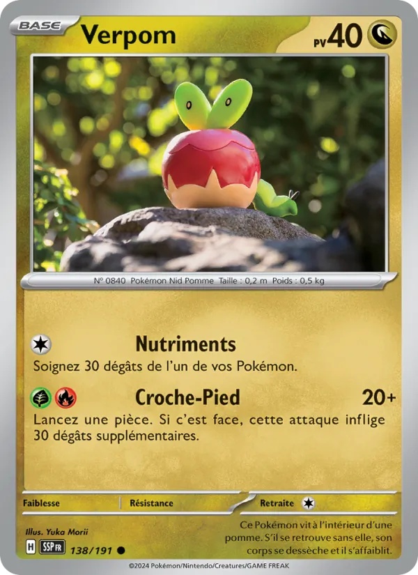 Verpom 138/191 - Étincelles Déferlantes - Pokémon JCC