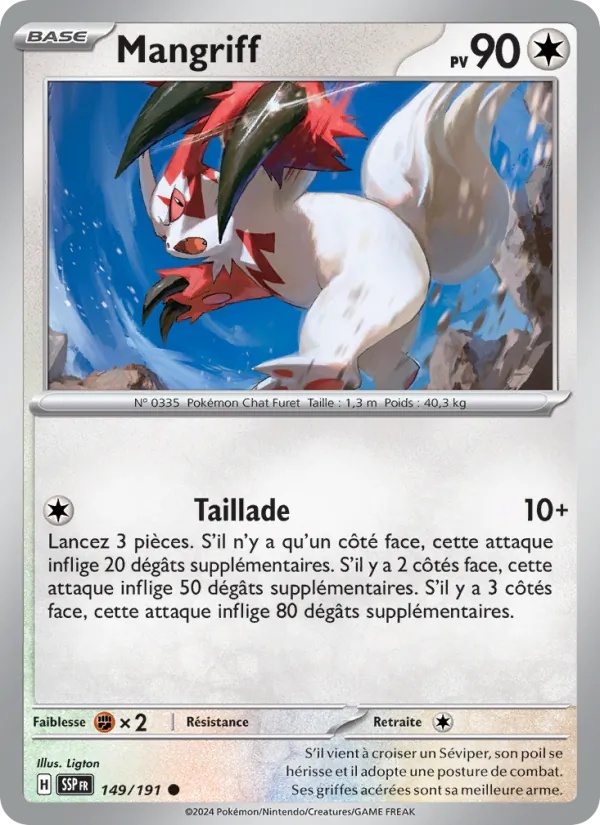 Mangriff 149/191 - Étincelles Déferlantes - Pokémon JCC