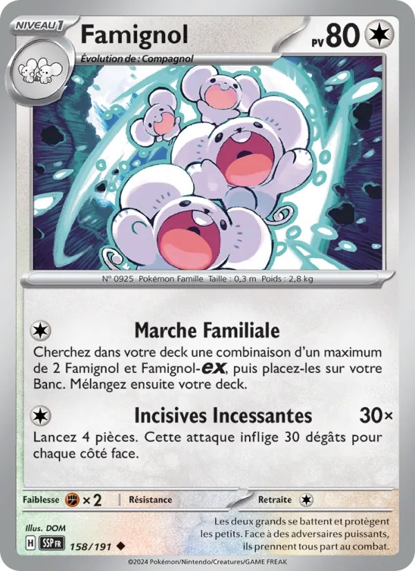 Famignol 158/191 - Étincelles Déferlantes - Pokémon JCC