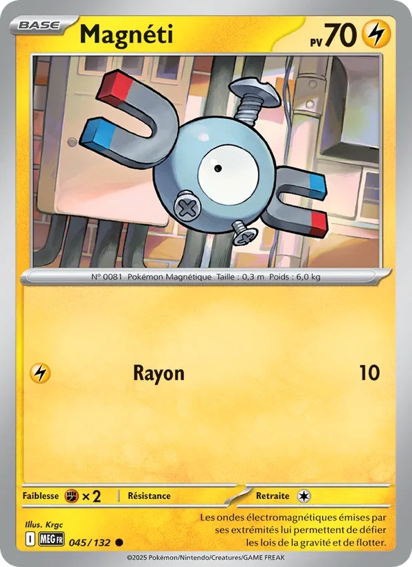 Magnéti 045/132 - Méga-Évolution - Pokémon JCC